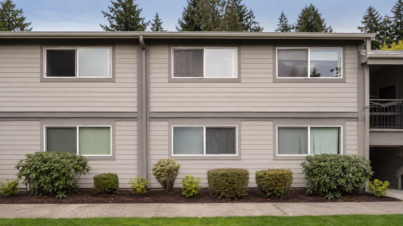 Concept view before apartment window replacement